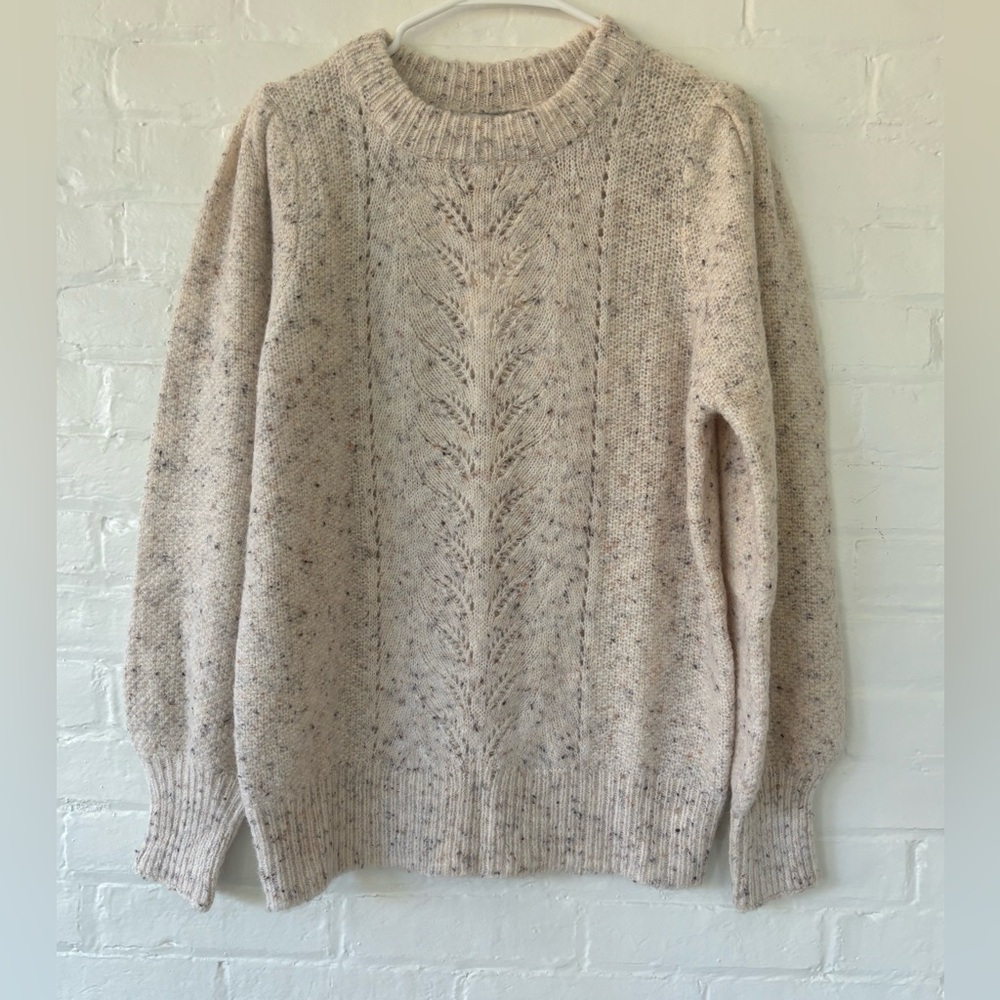 Frnch cream speckled sweater